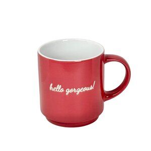 Hello Gorgeous Coffee Mug Orange Ceramic Colourful Novelty Drinkwear Dopamine